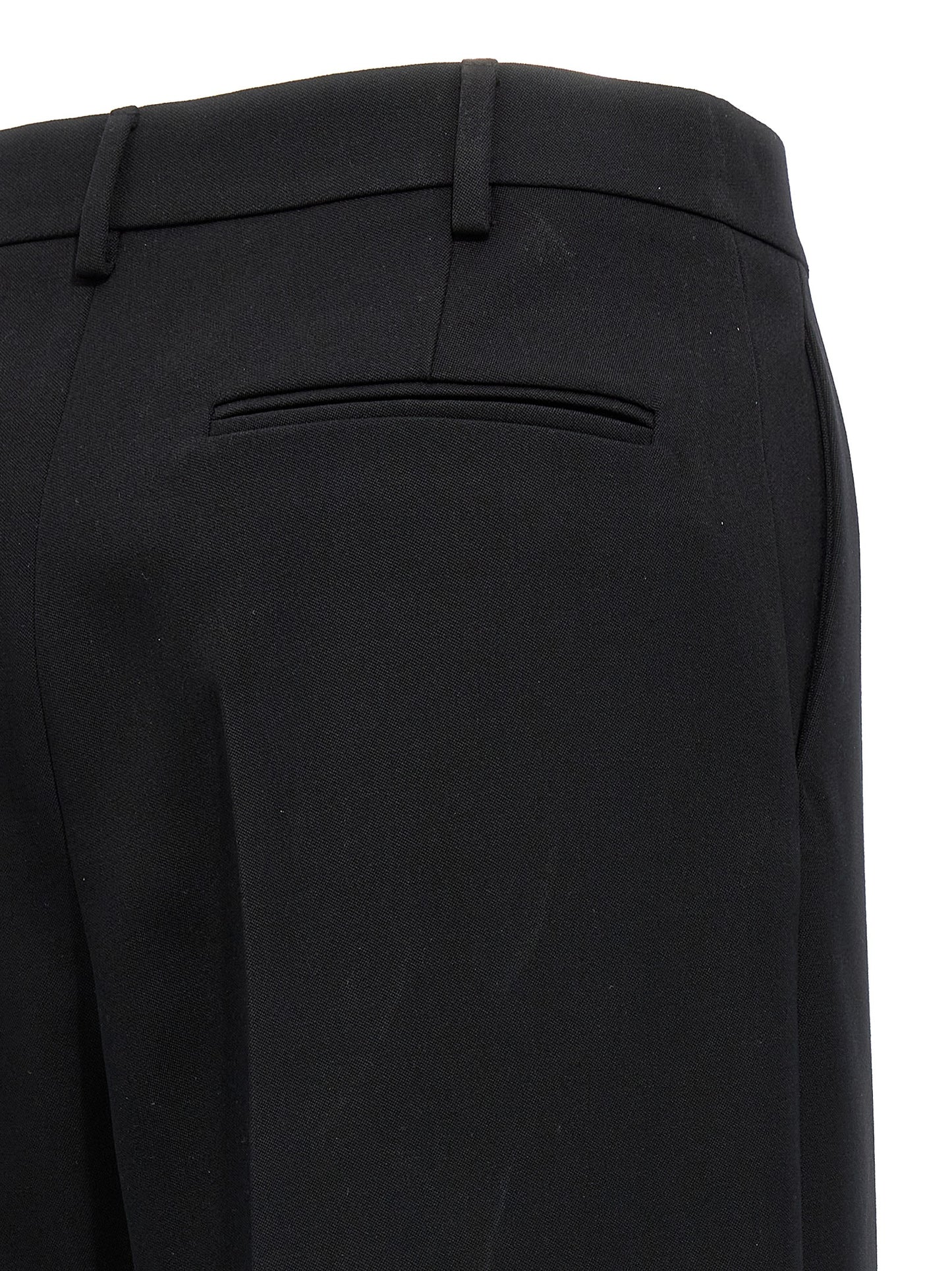 Valentino Garavani Black Virgin Wool Dress Pants IT40