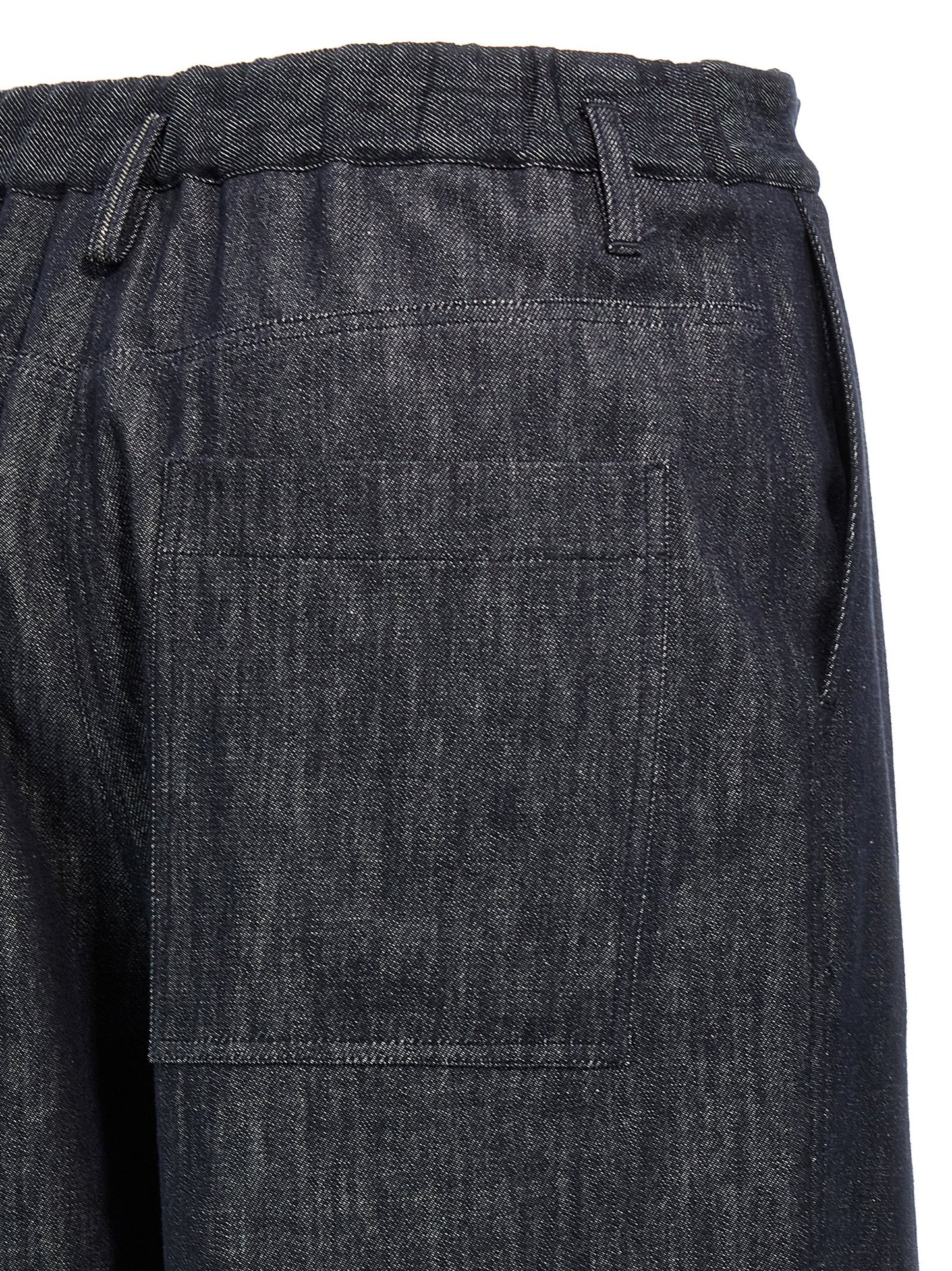 Brunello Cucinelli Blue Cotton Casual Pants