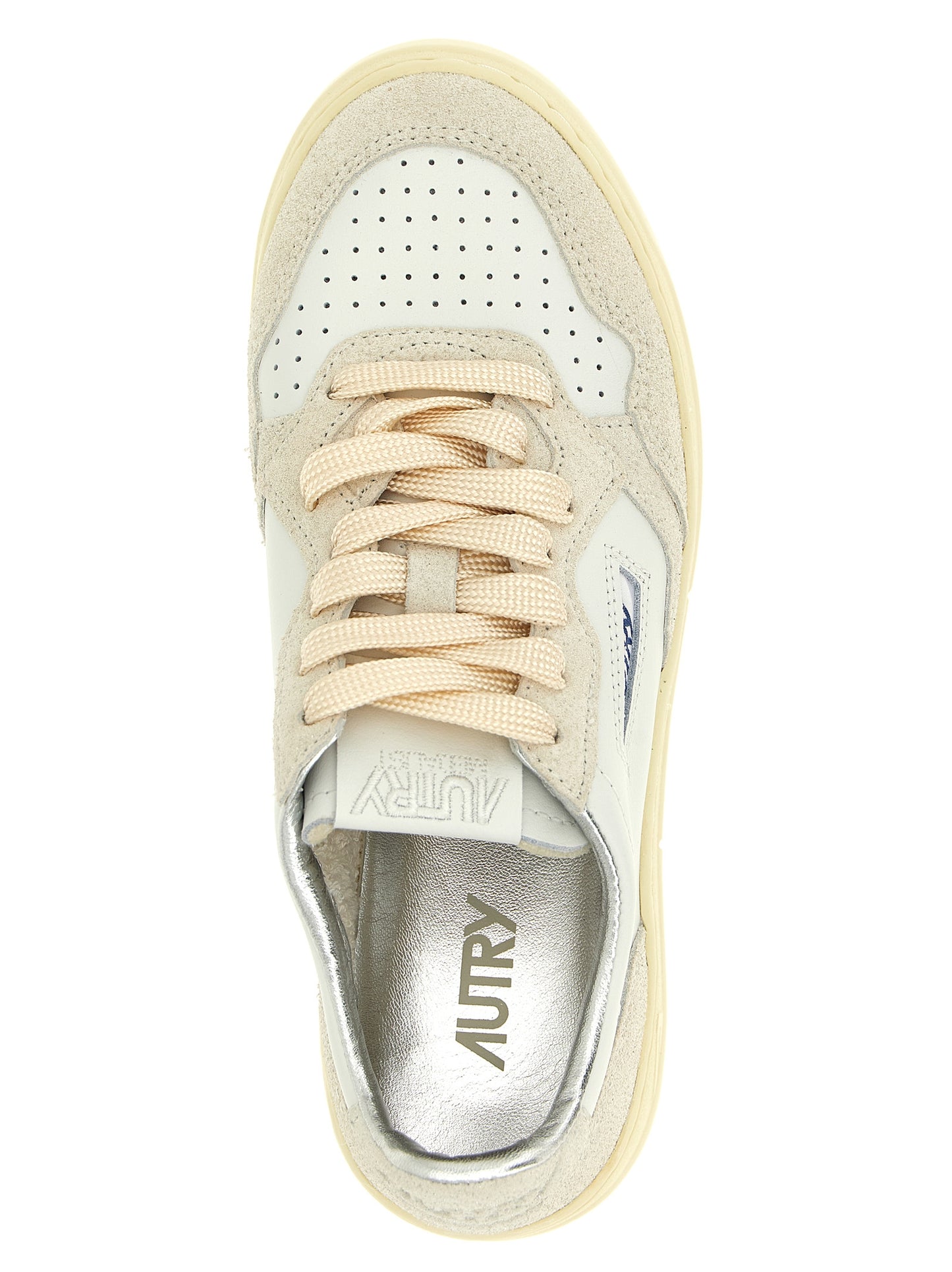 Autry Beige Cowhide Low Top Sneakers - EU36/US6