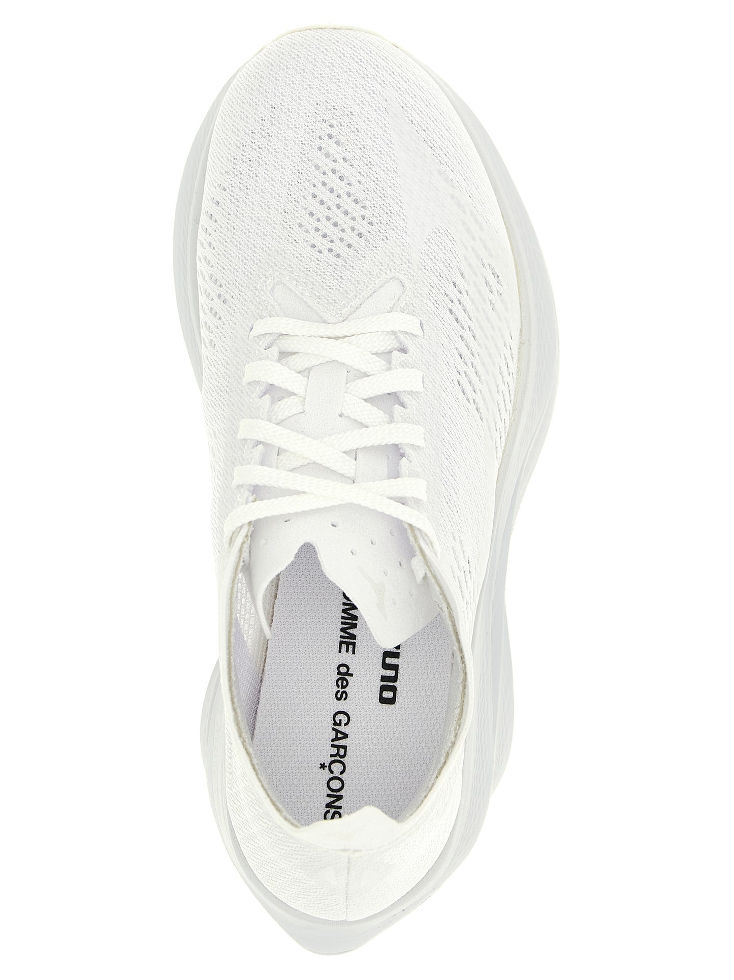 Comme des Garçons x Mizuno Wave Rebellion Pro 3 White Synthetic Athletic Sneakers