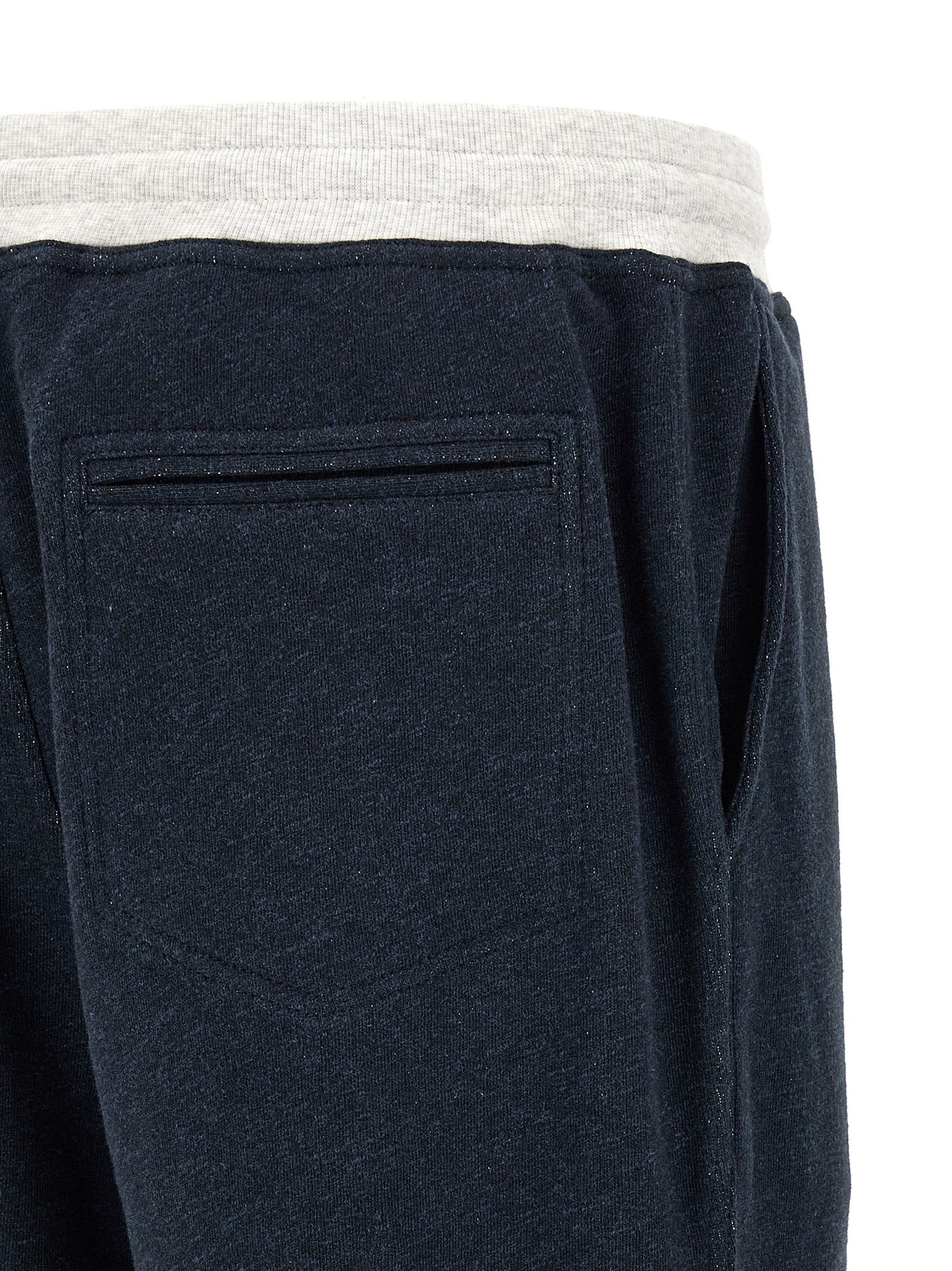 Brunello Cucinelli Blue Cotton Joggers