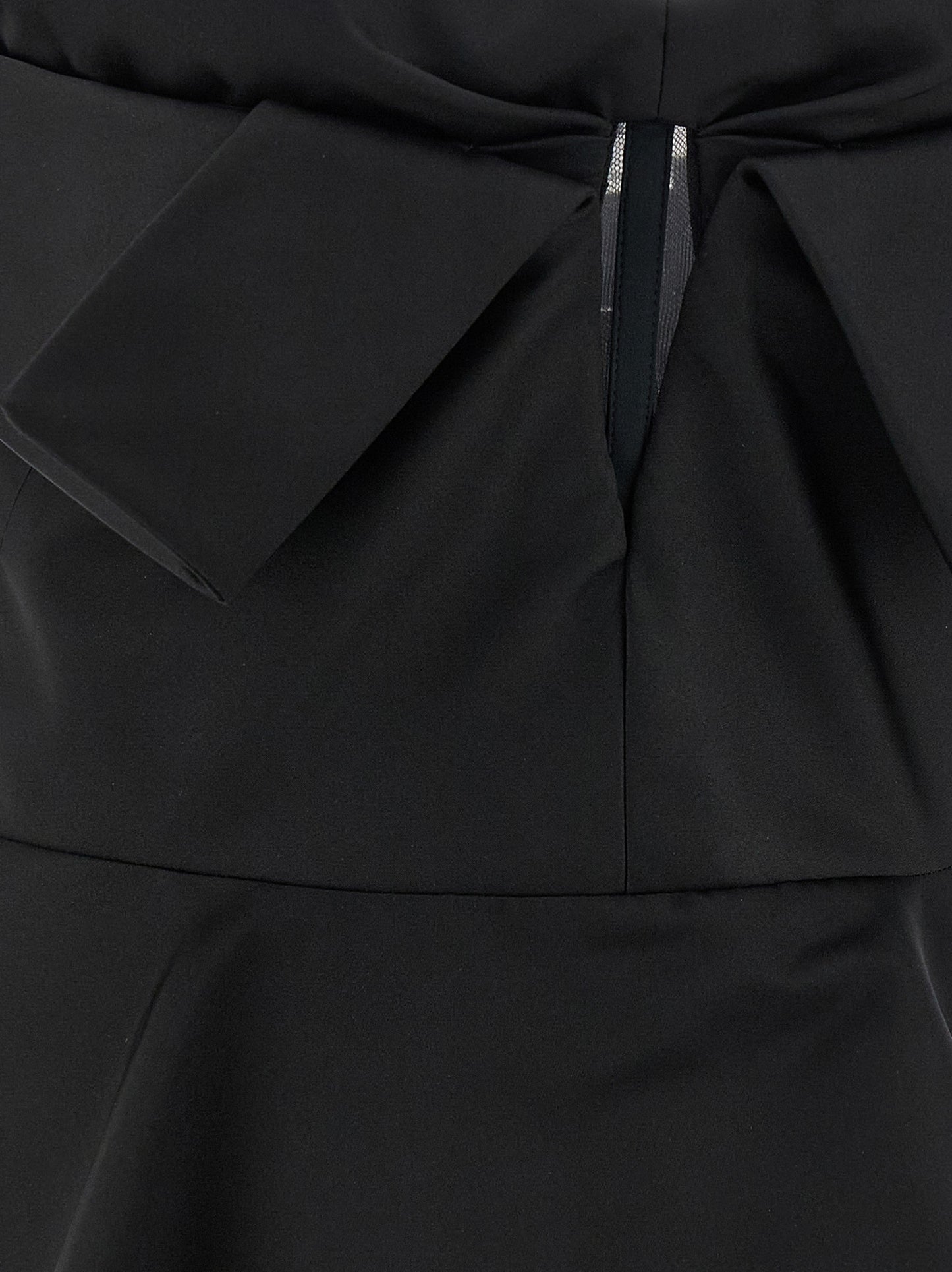 Alexander McQueen Black Duchess Silk Off-the-Shoulder Bustier Tank Top