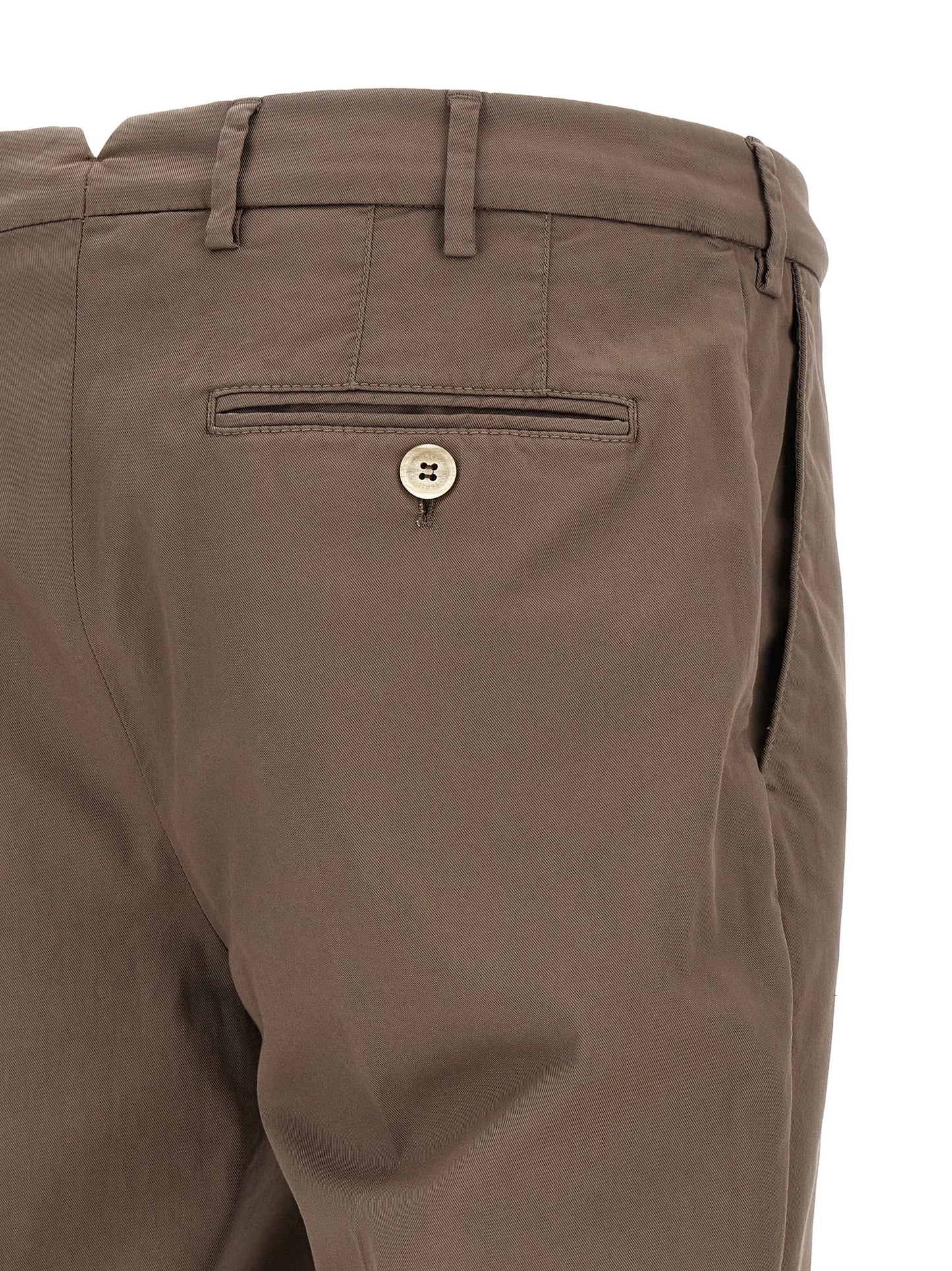 Brunello Cucinelli Beige Gabardine Comfort Trousers