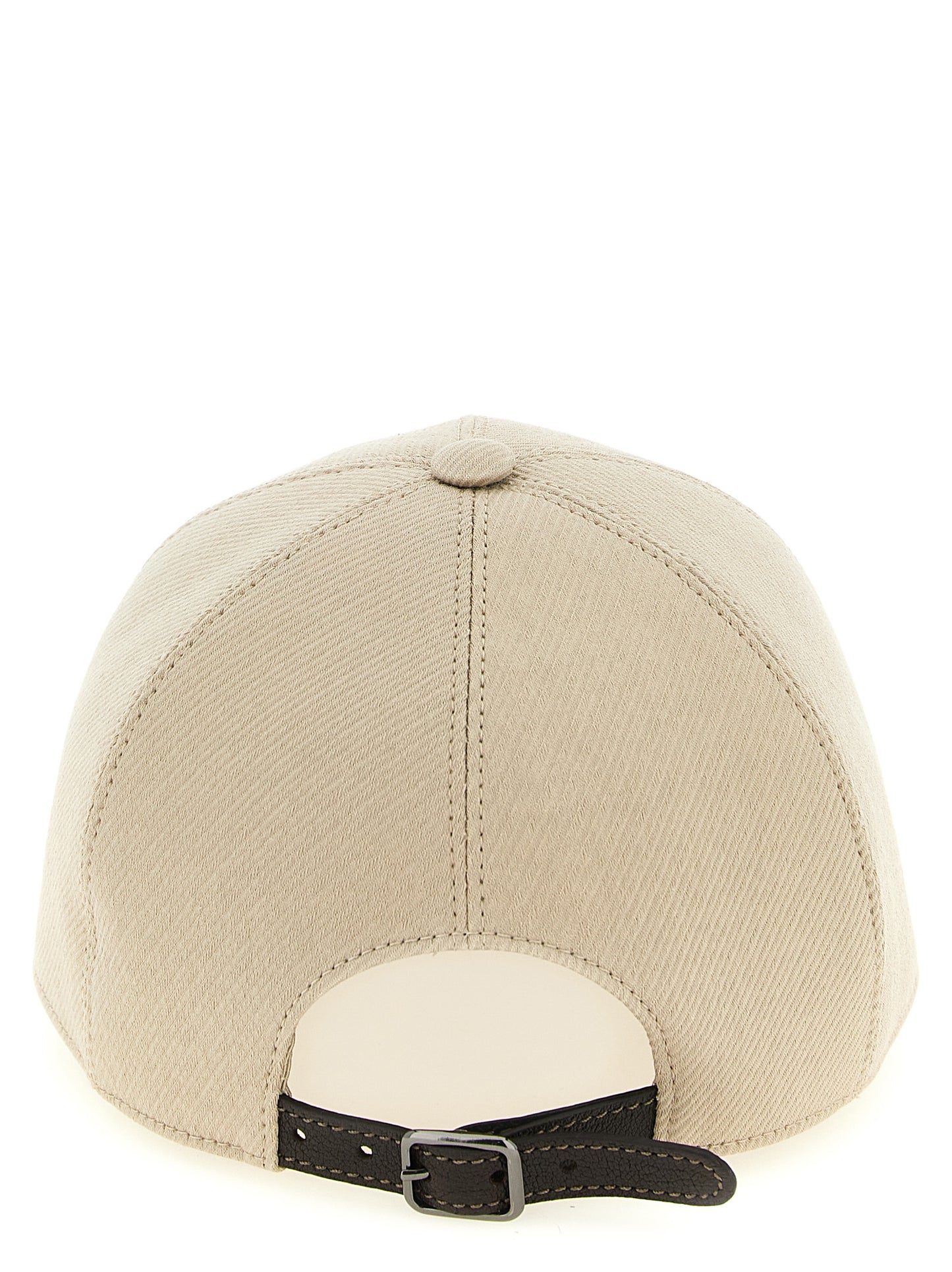 Brunello Cucinelli Beige Cotton Cap