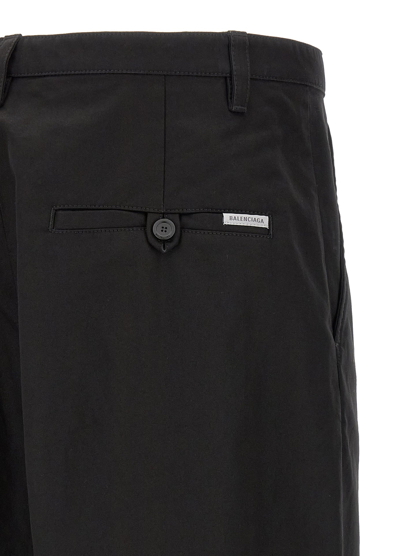 Balenciaga Black Chino Cotton Pants