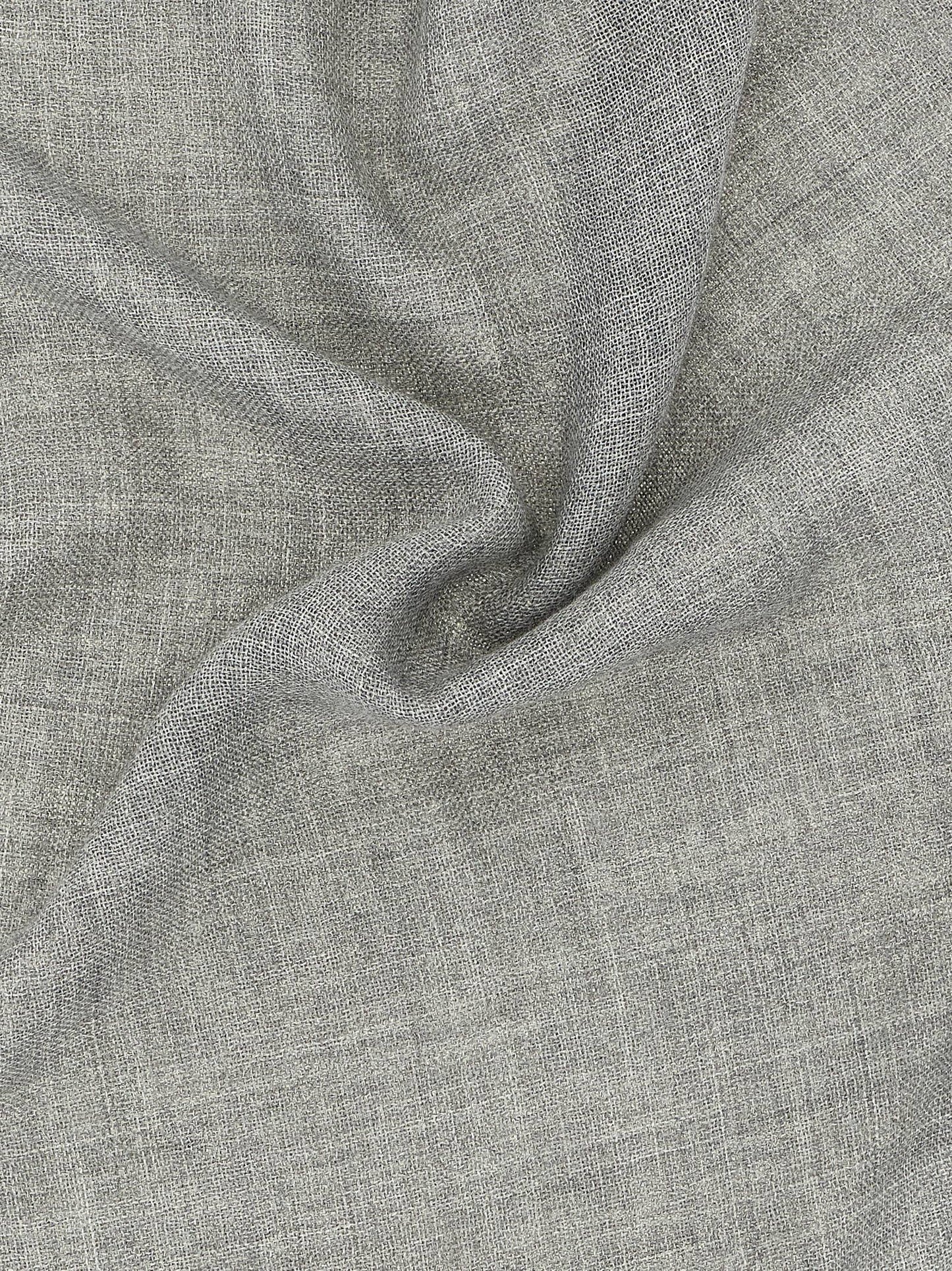 Brunello Cucinelli Gray Virgin Wool and Silk Scarf