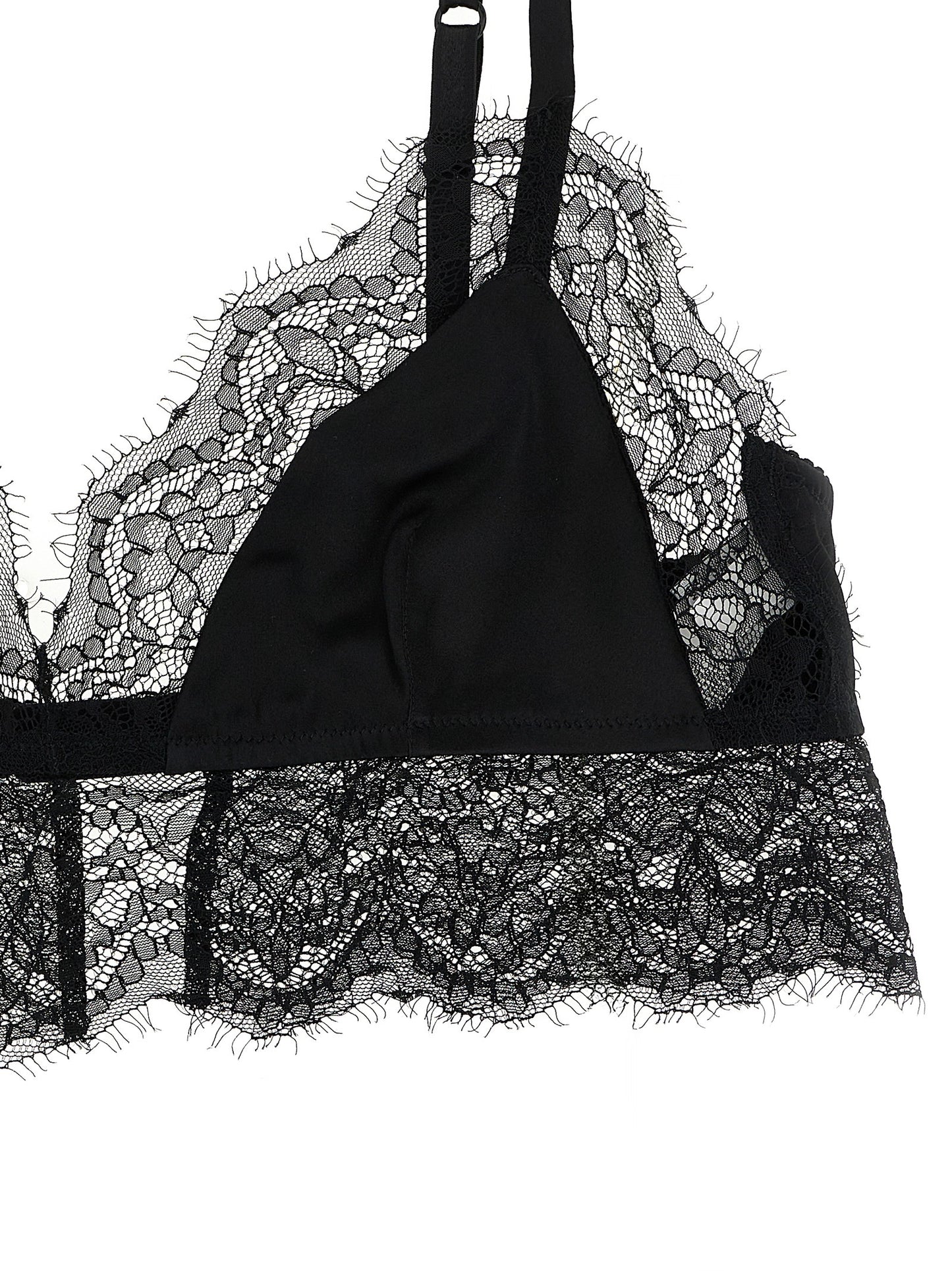 Dolce & Gabbana Black Silk Bra