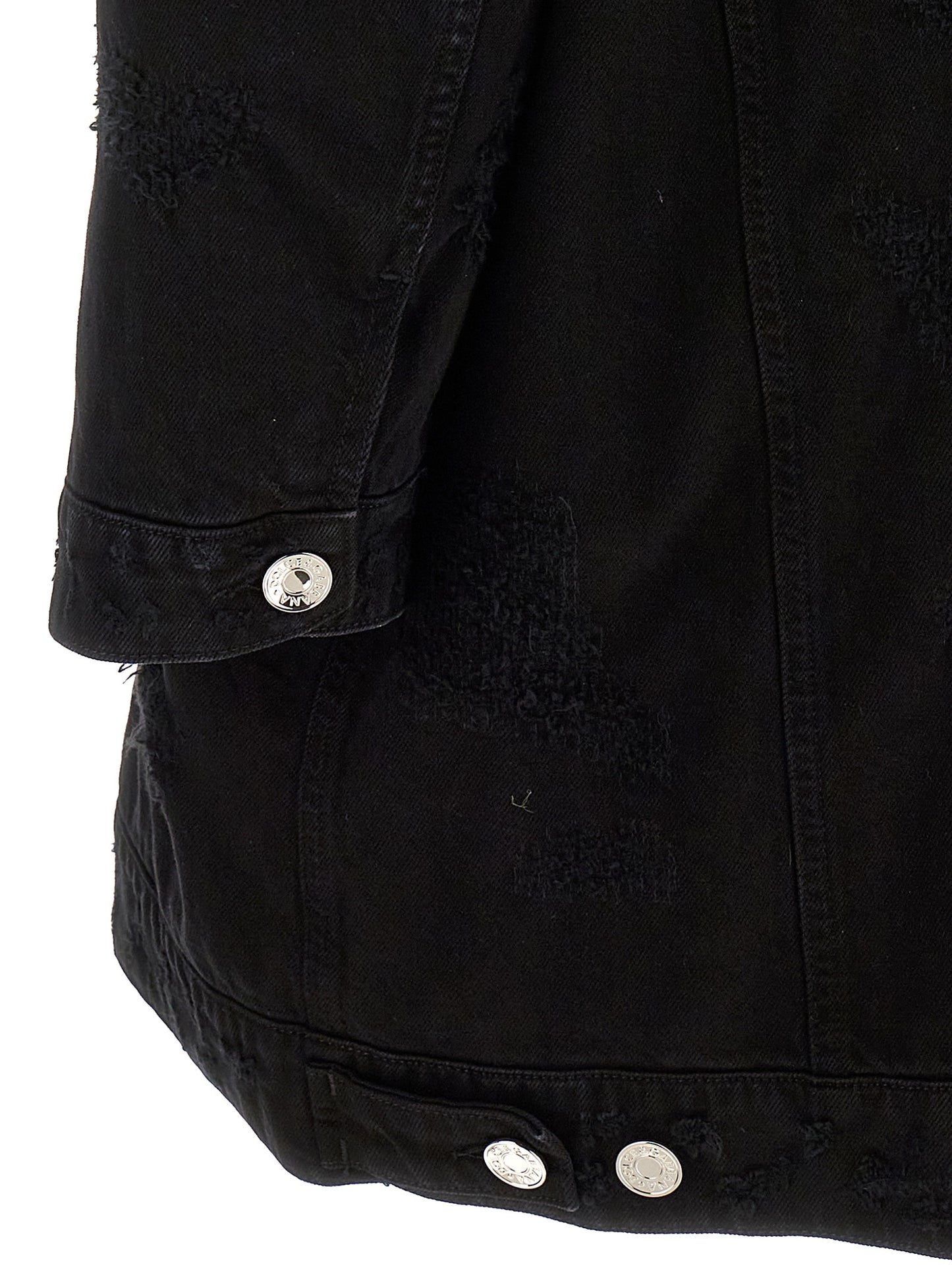 Dolce & Gabbana Black Cotton Denim Jacket
