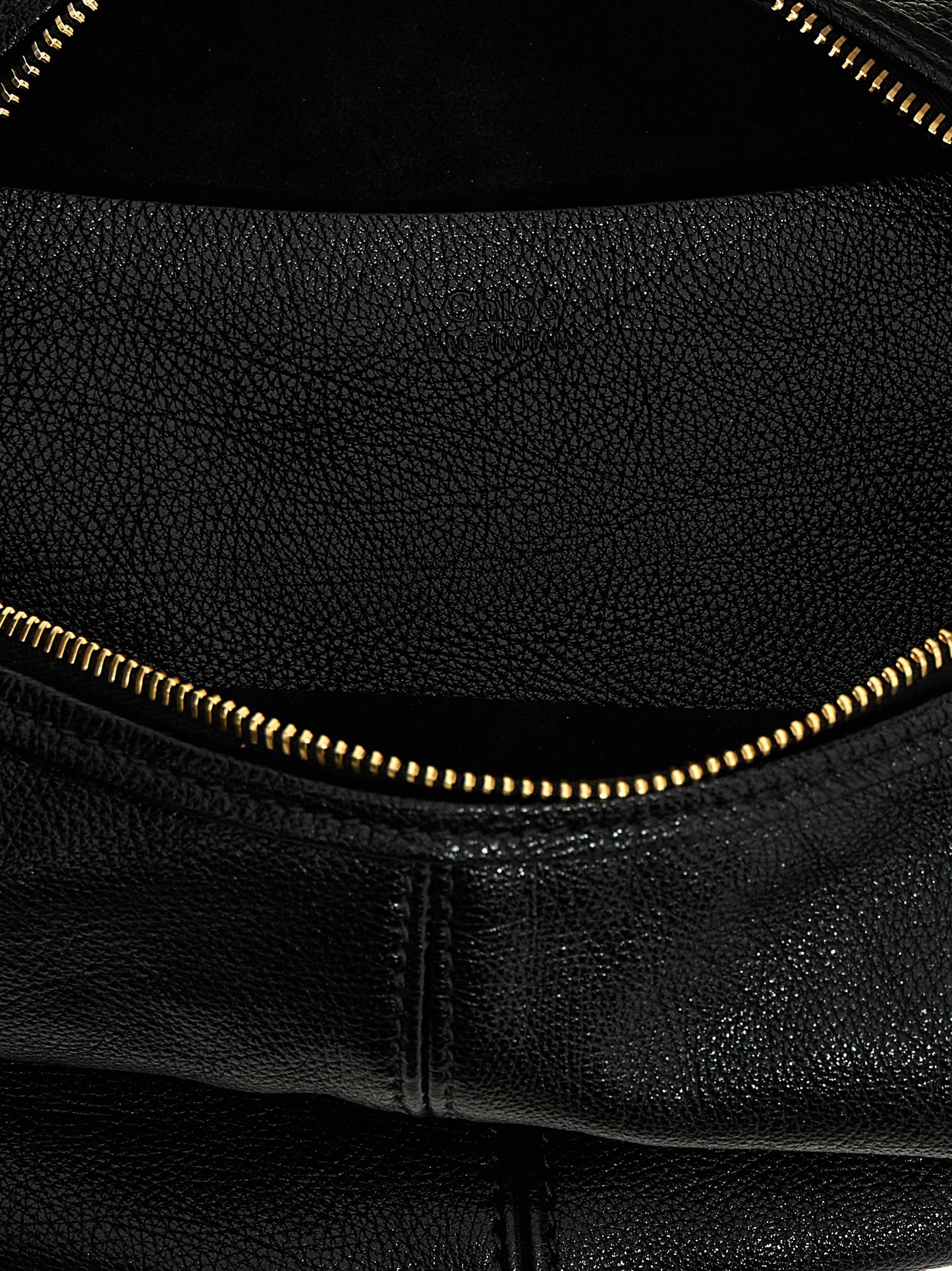 Chloé Bracelet Hobo Piccola Handbag in Black Calfskin