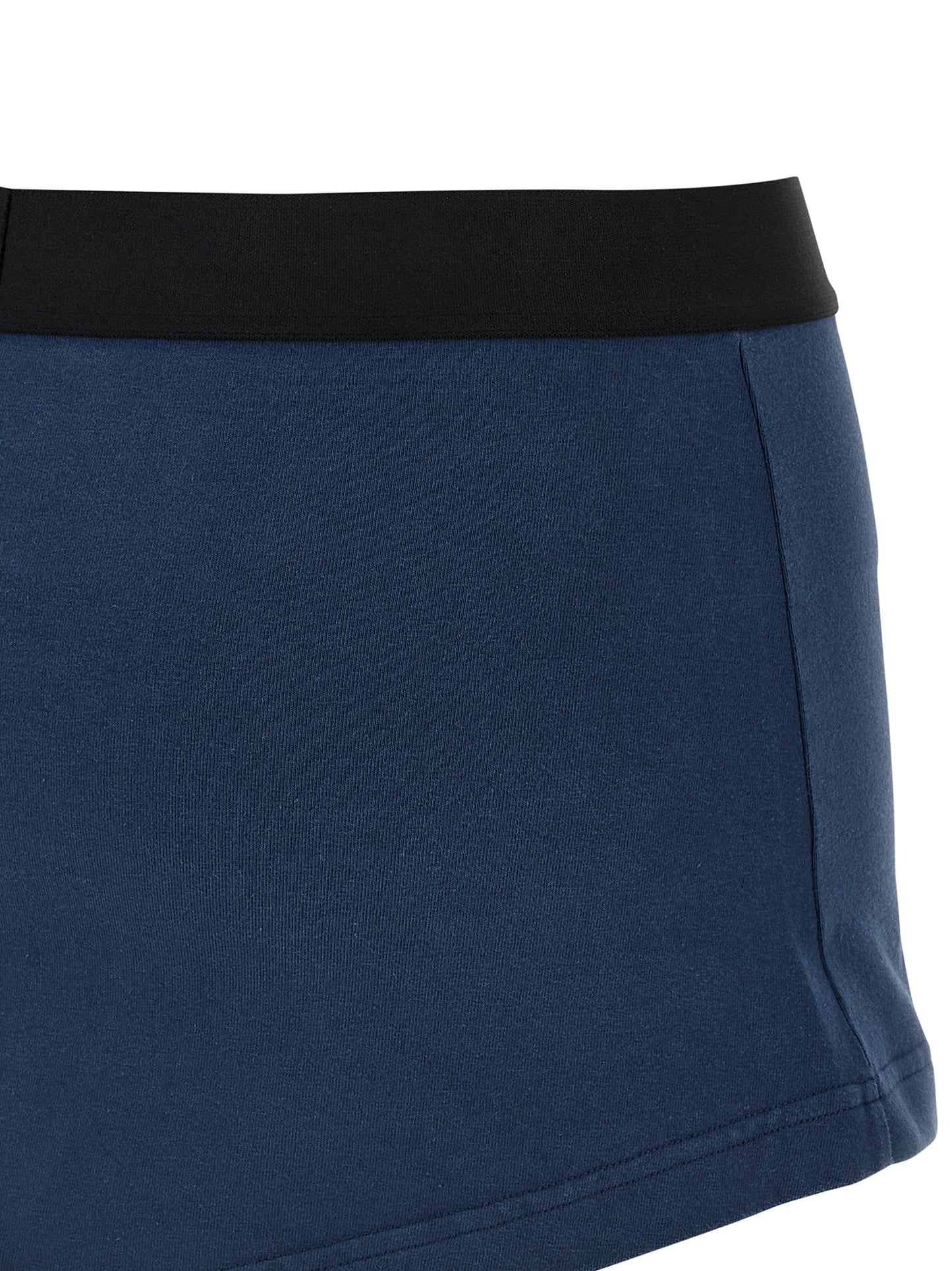 Balenciaga Cut Off Brief Blue Cotton Long Skirt