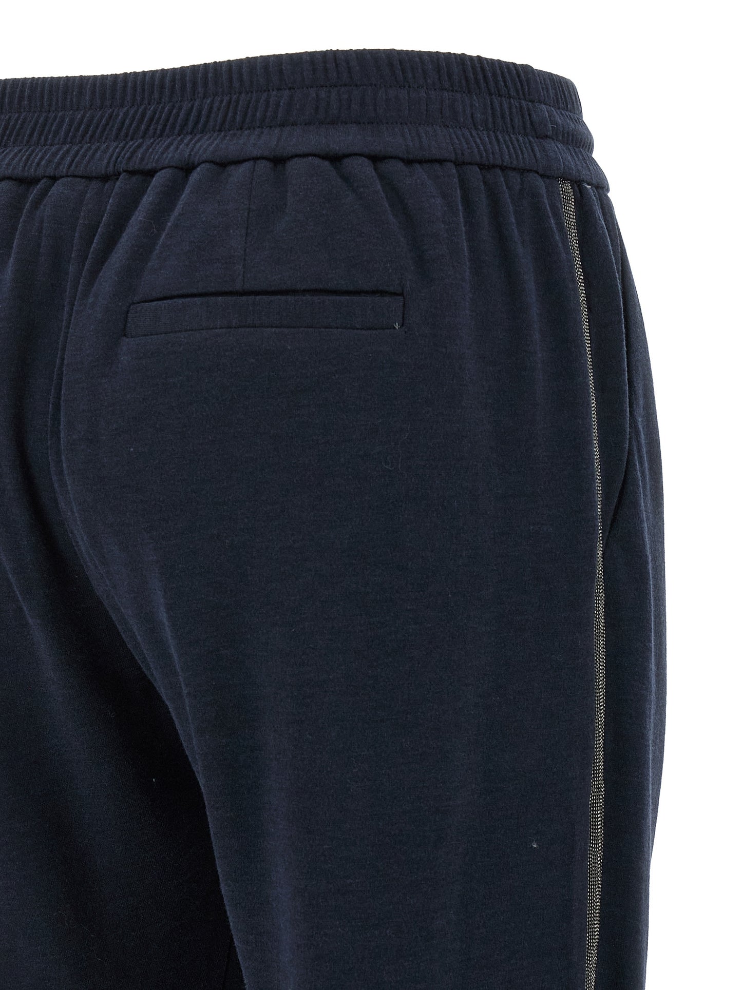Brunello Cucinelli Blue Cotton Joggers