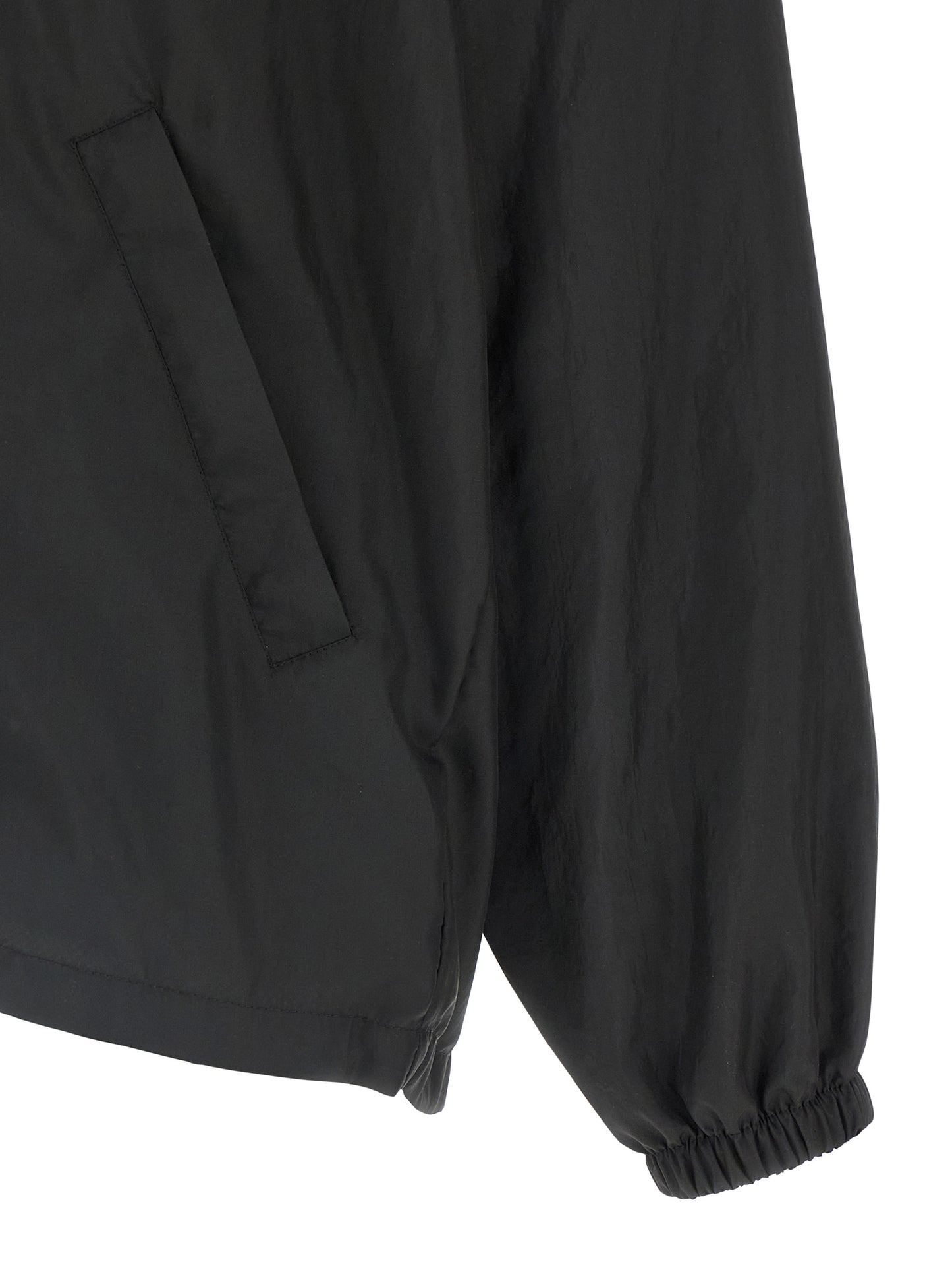 Balenciaga Political Campaign Black Polyester Shell Jacket