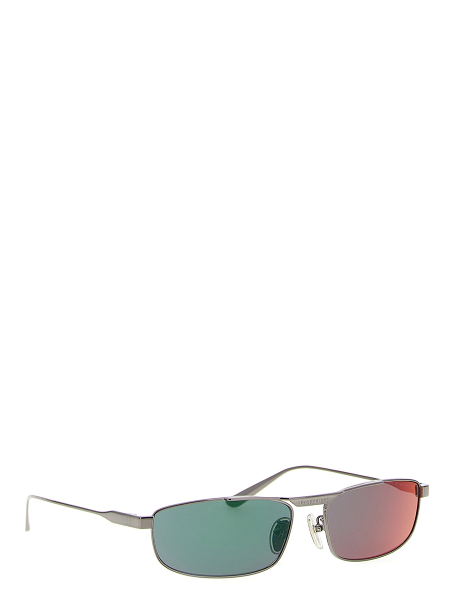 Balenciaga Tag 3.0 Rectangle Multicolor Stainless Steel Sunglasses