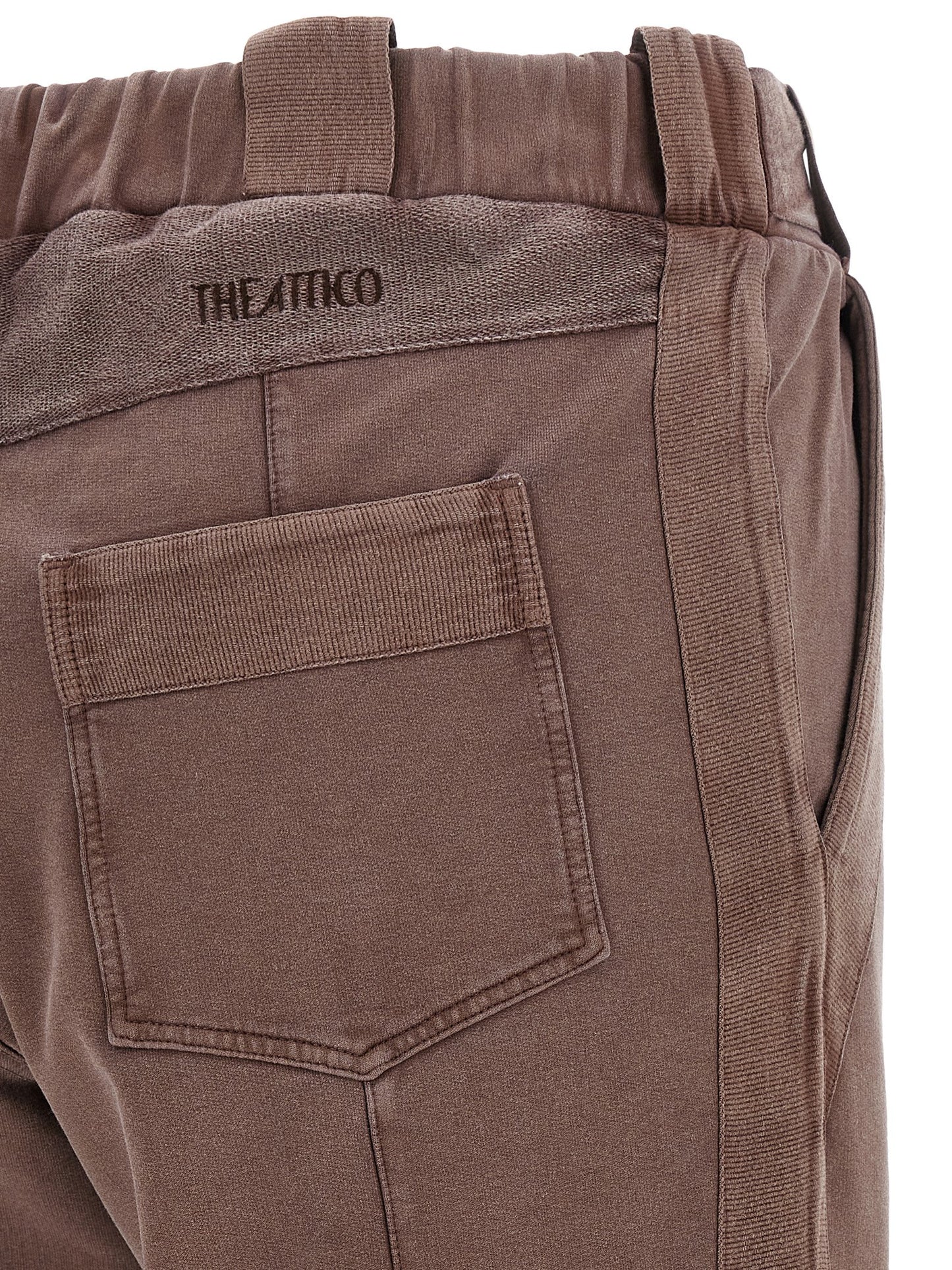 The Attico Brown Cotton Casual Pants
