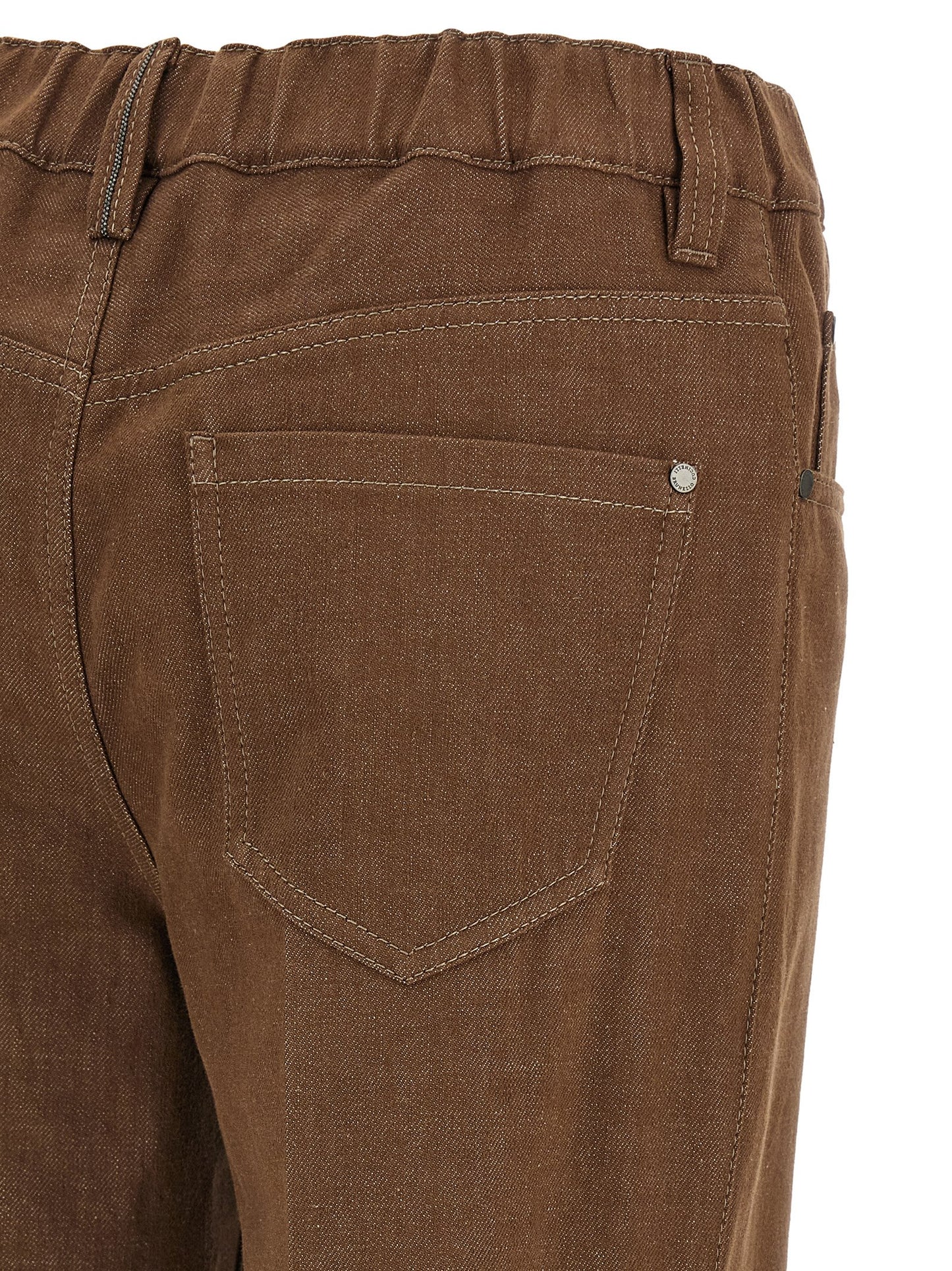 Brunello Cucinelli Brown Cotton Jeans Denim