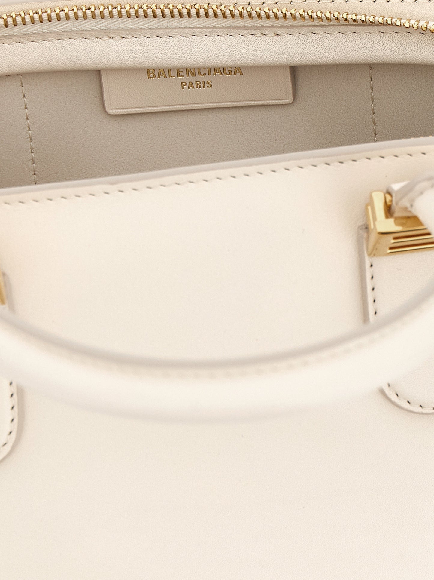 Balenciaga Mini Smooth Calfskin Handbag - White