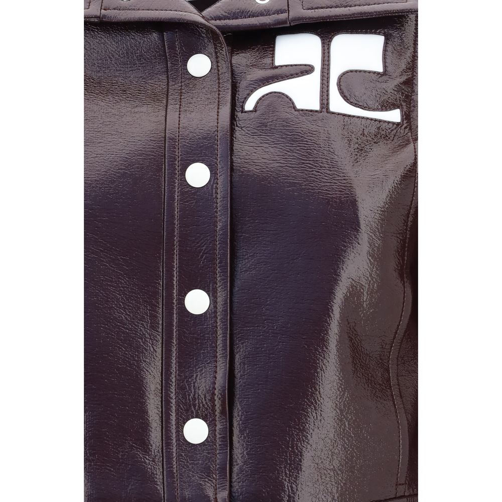 Courrèges Reedition Vinyl Jacket Bordeaux