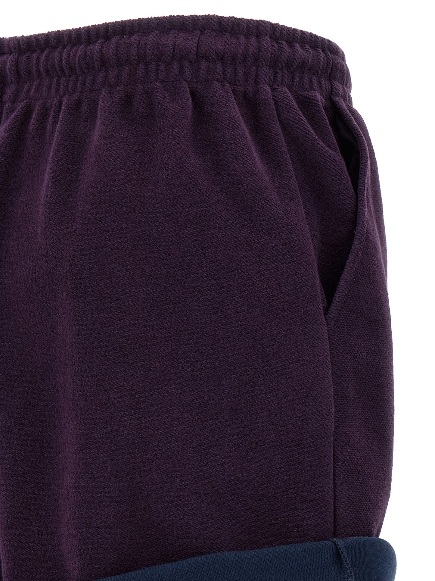 The Attico Purple Cotton Bermuda Shorts
