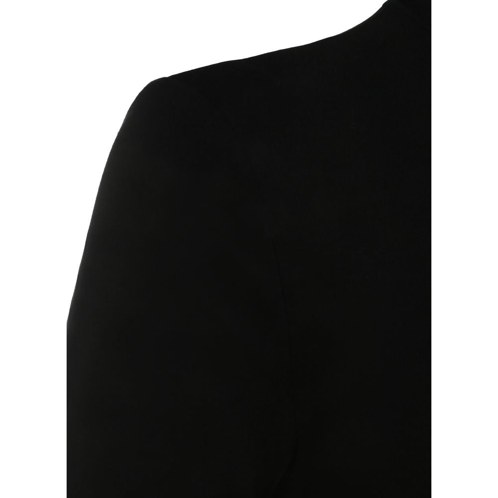 Wolford Black Short Sleeve Aurora Turtleneck Top