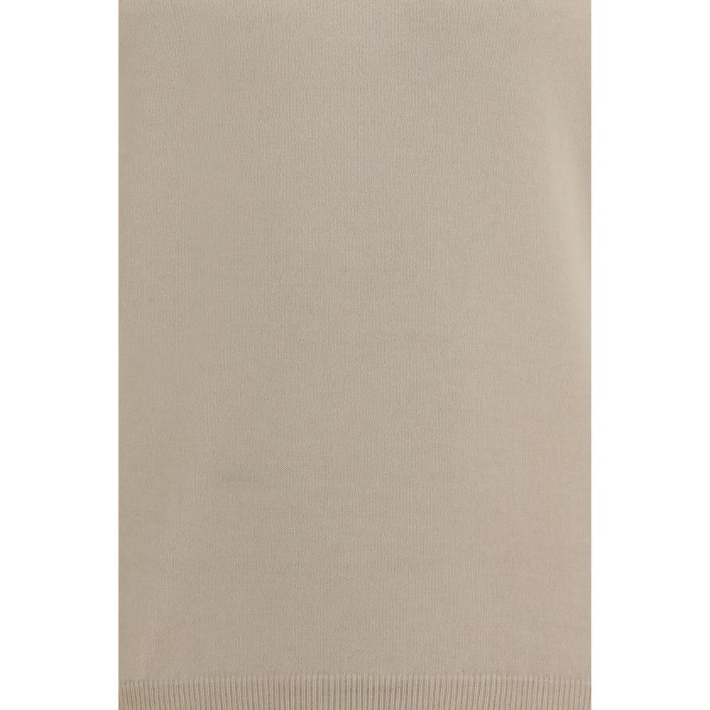 Brunello Cucinelli Beige Cashmere Turtleneck Sweater