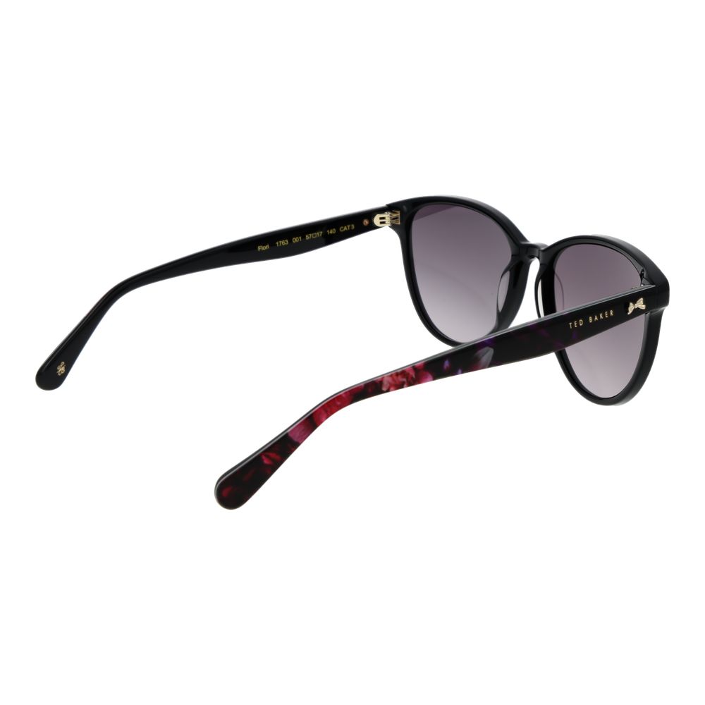 Ted Baker Women’s Sunglasses – Black Frame, Purple Gradient Lenses