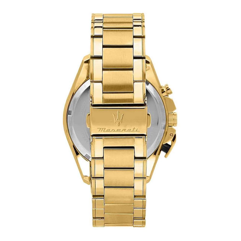 Maserati Men's Gold Stainless Steel Dress Watch with Chronograph