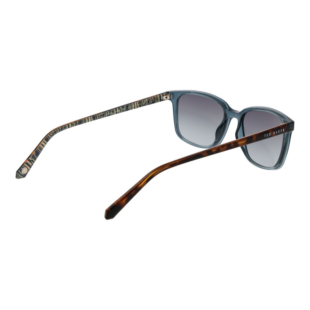 Ted Baker Men’s Sunglasses – Blue Square Frame, Grey Gradient Lenses