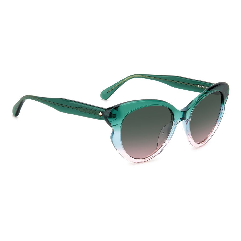 Kate Spade Women’s Sunglasses – Green Cat-Eye Frame, Gradient Lenses