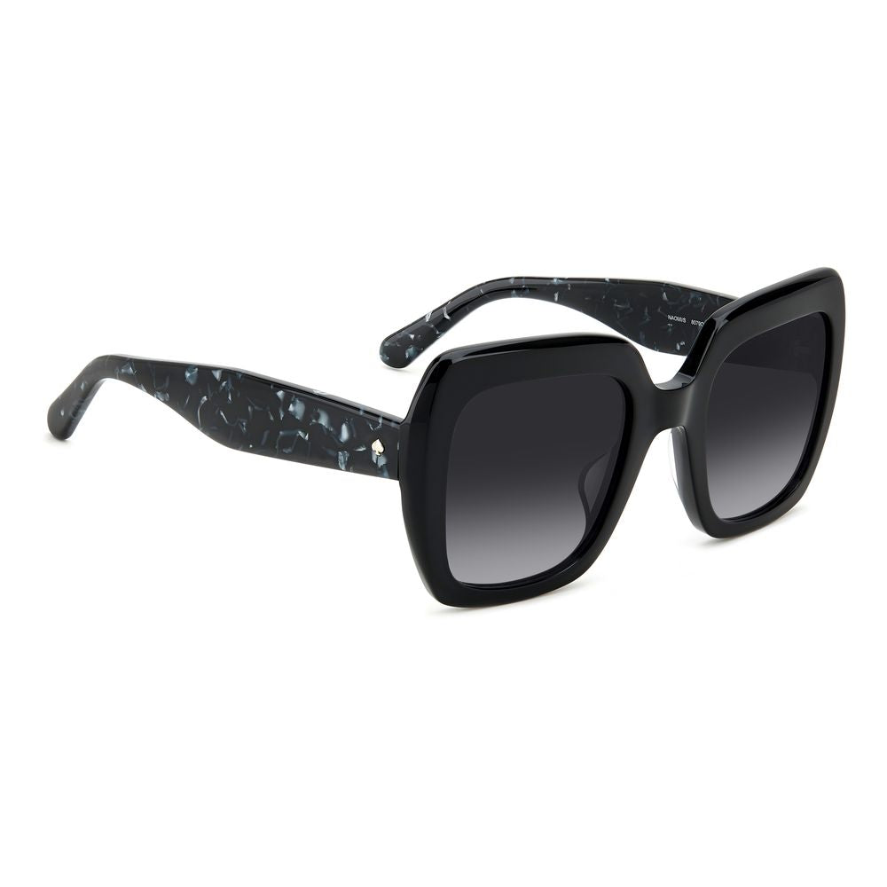 Kate Spade Women’s Sunglasses – Black Square Frame, Dark Gradient Lenses