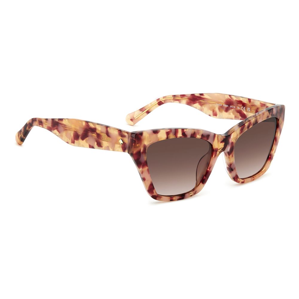 Kate Spade Women’s Sunglasses – Multicolor Cat-Eye Frame, Brown Gradient Lenses