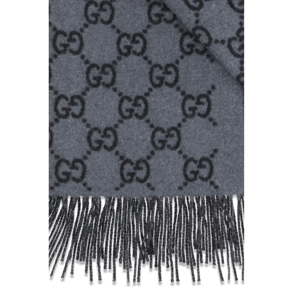 Gucci GG Cashmere Scarf Blue