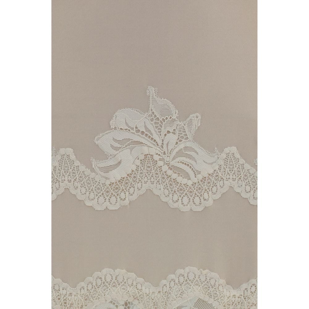 Rabanne Beige Polyamide Long Dress for Women