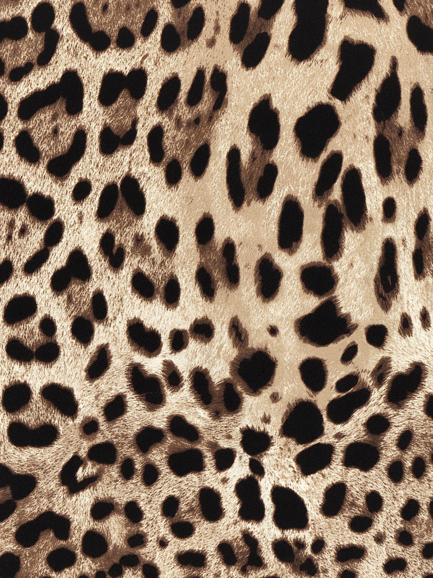 Dolce & Gabbana Leopard Print Silk Scarf