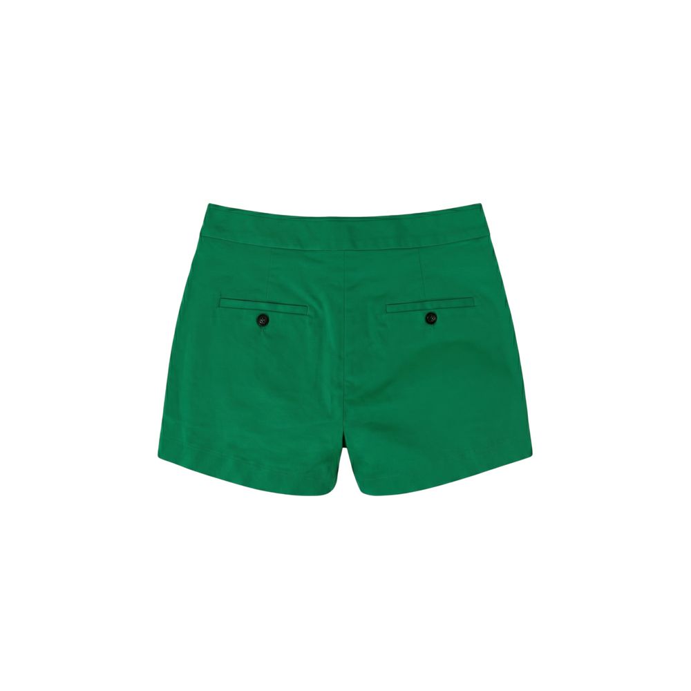 Malo Green Cotton Womens Shorts