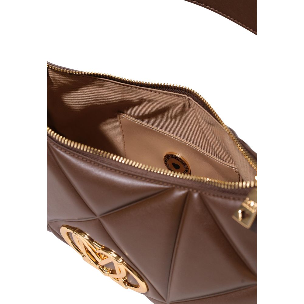 Love Moschino Brown Polyethylene Handbag - BORSA PU EMBOSSED JC4032PP1