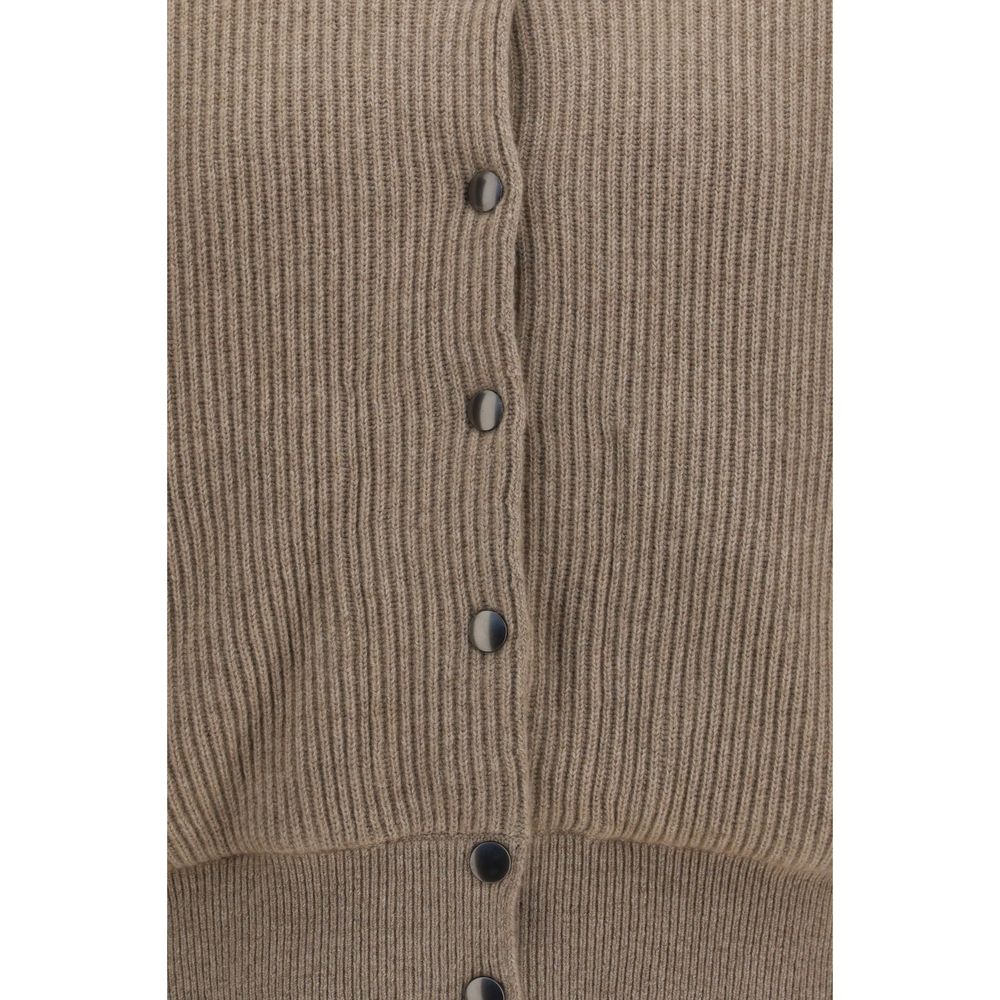 Brunello Cucinelli Beige Cashmere Bomber - Women's M