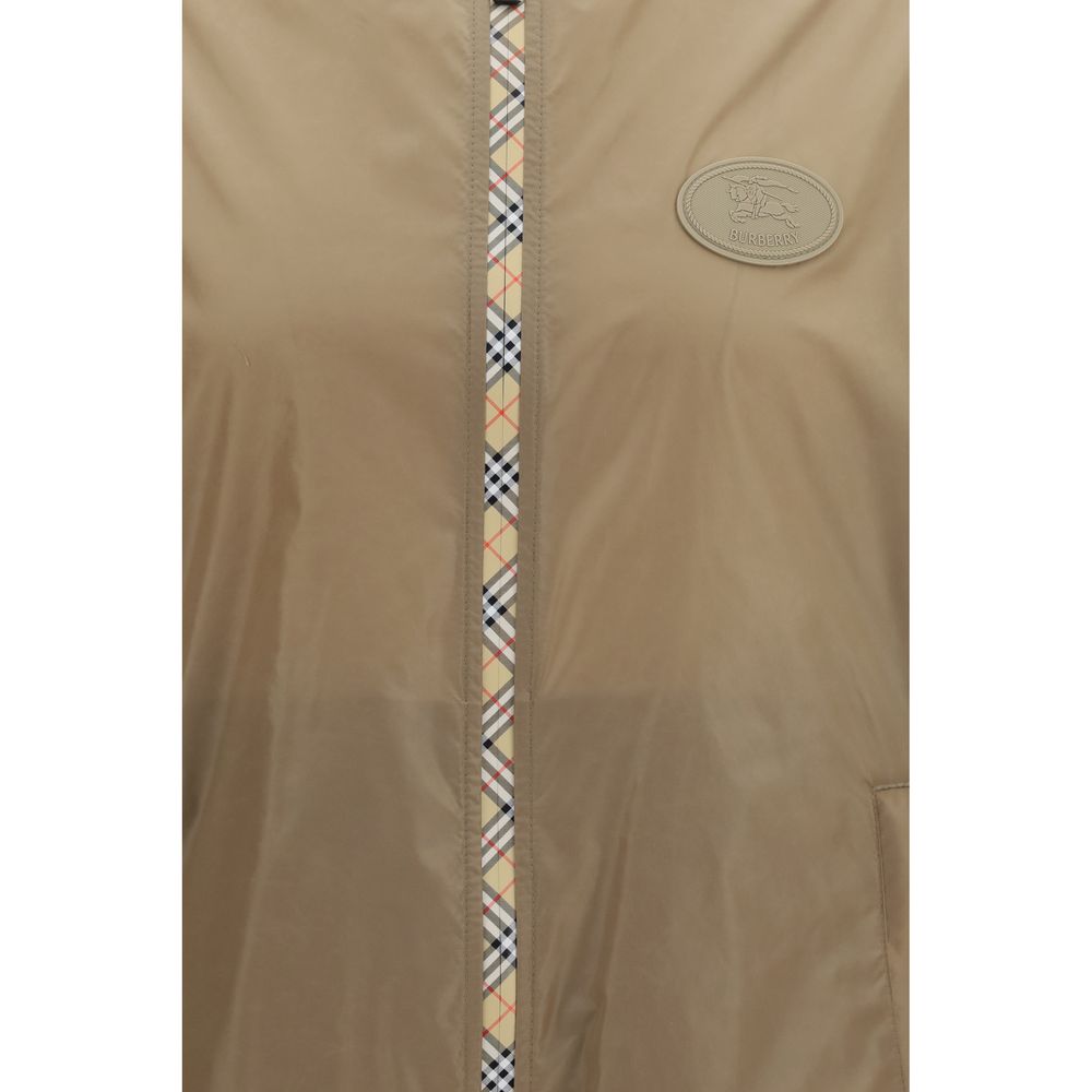Burberry Brown Nylon Shell Jacket for Men
