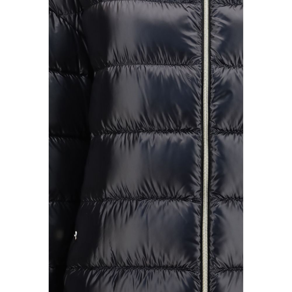 Herno Black Polyester Midi Down Jacket