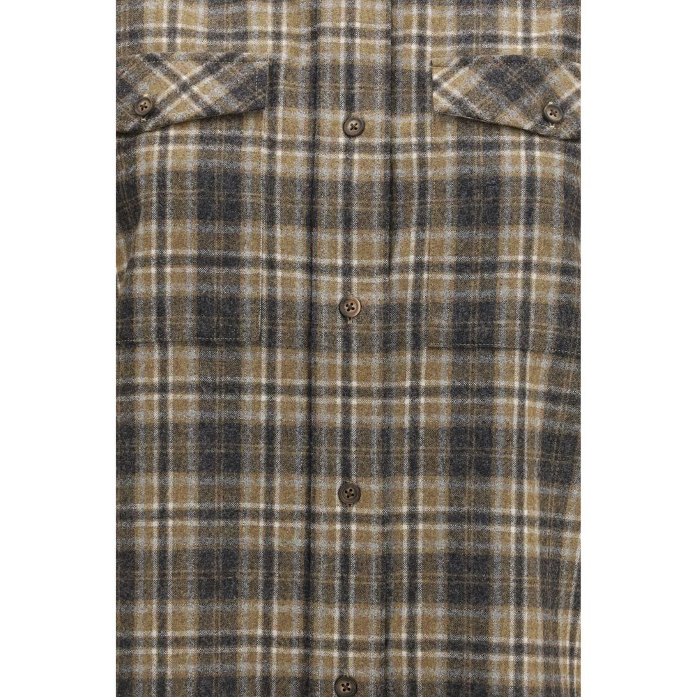 Róhe Multicolor Wool Oves Aries Shirt