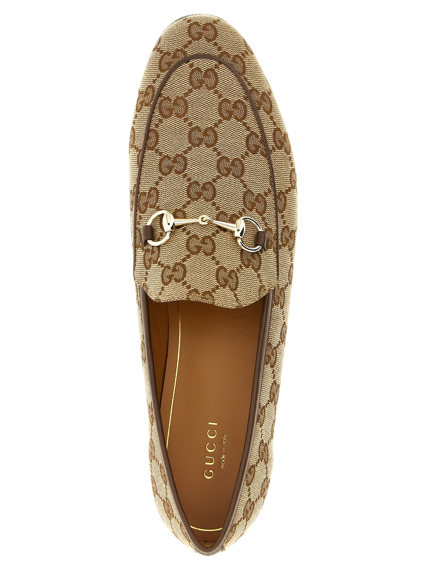 Gucci Beige Jordaan Slip-On Loafers