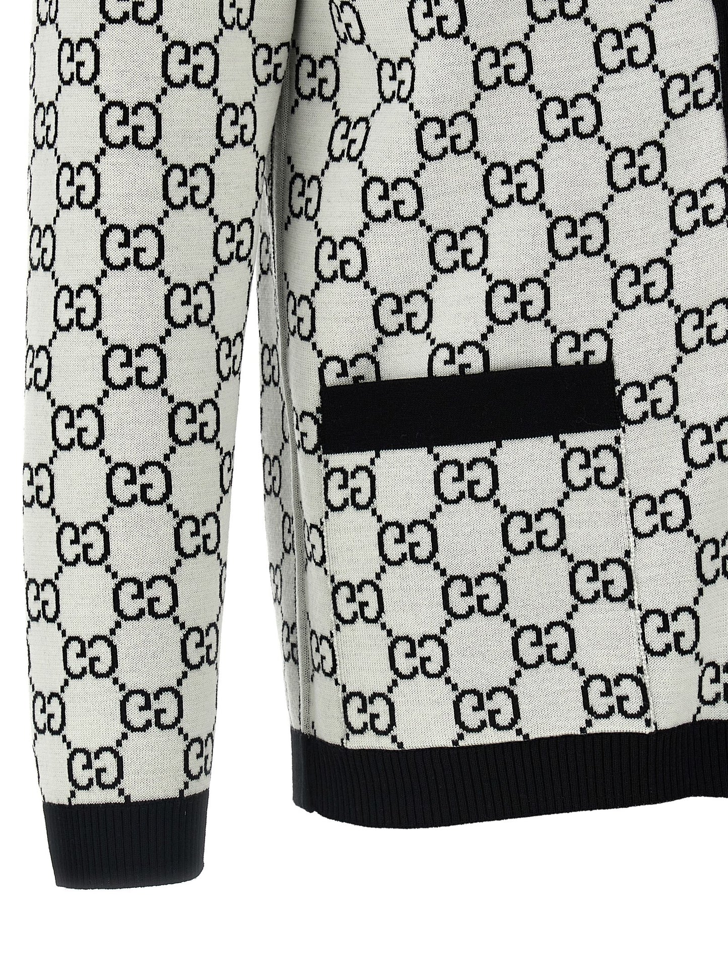 Gucci Bicolor Wool Cardigan