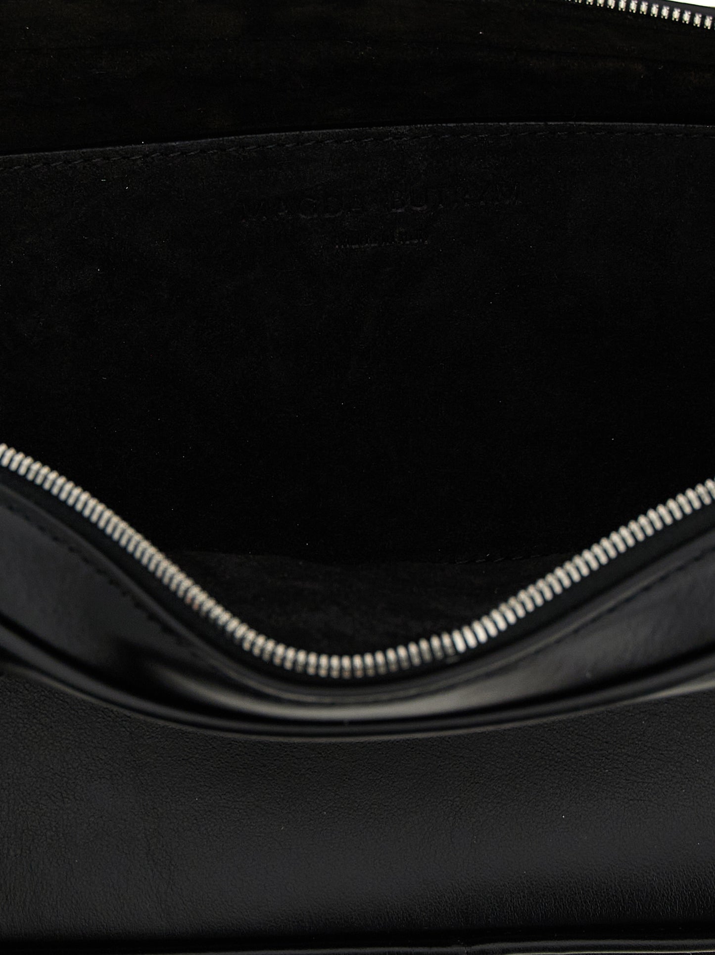 Magda Butrym Black Calfskin Brigitte Shoulder Bag