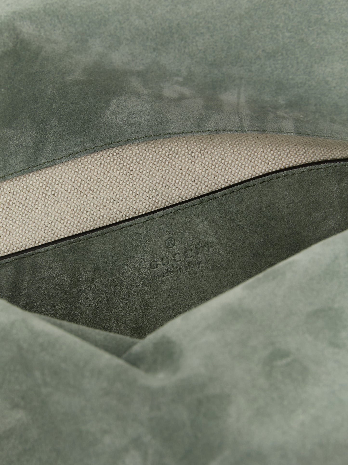 Gucci Bicolor Calfskin Shoulder Bag in Green