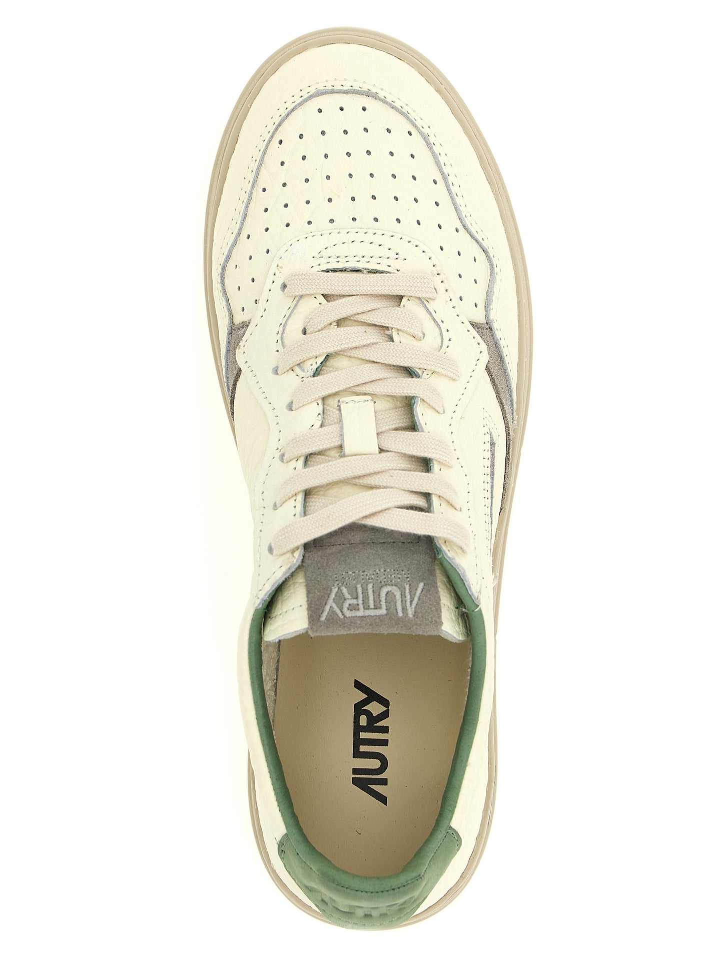 Autry Bicolor Cowhide Low Top Sneakers - Green - EU44/US11