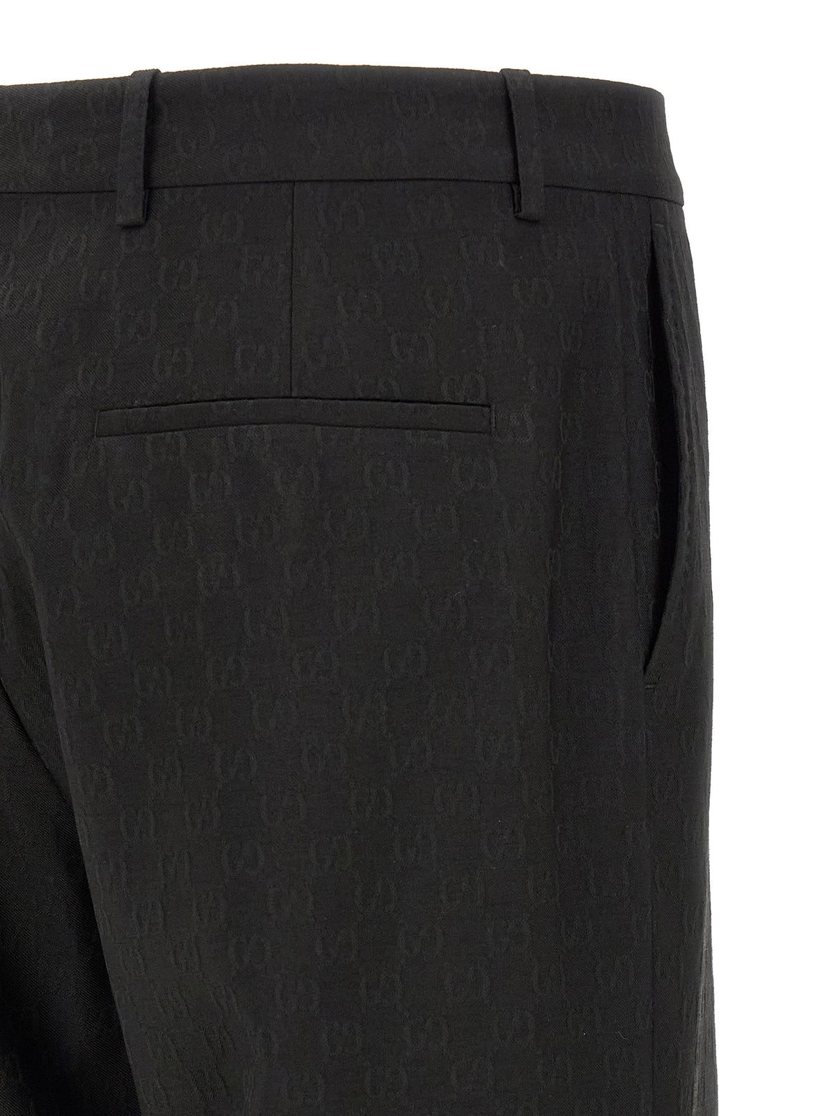 Gucci Black Dress Pants with Central Pleat