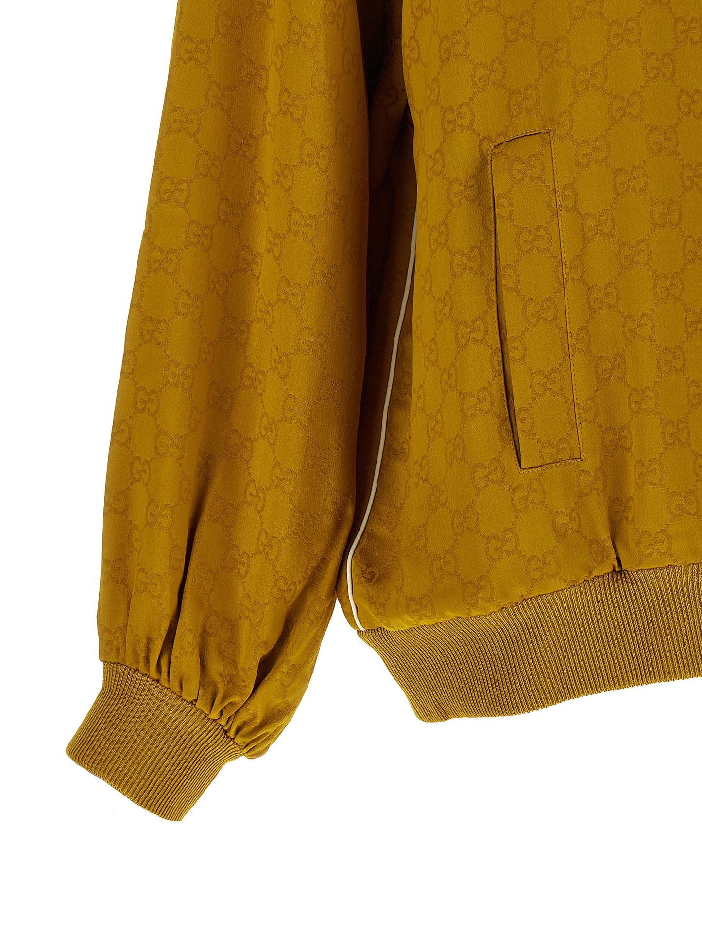 Gucci Bicolor Viscose Cardigan in Yellow