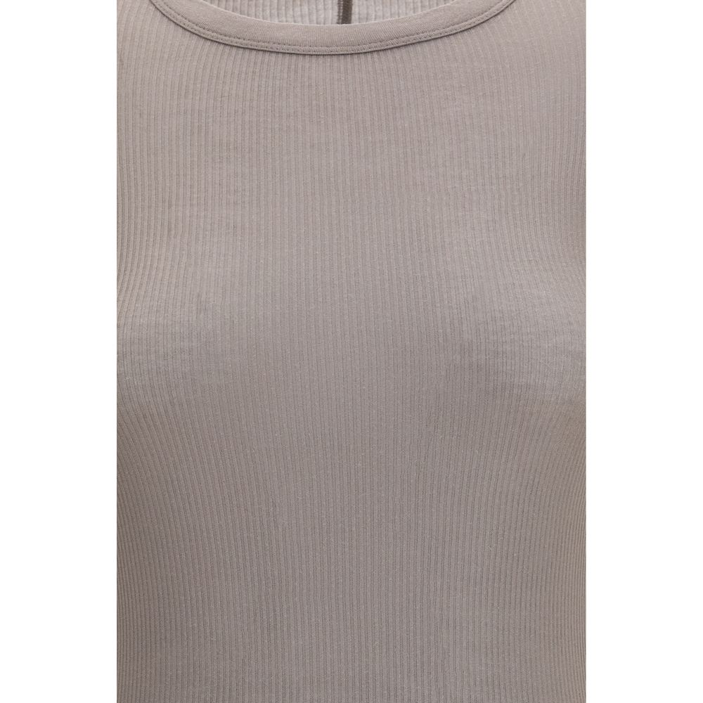 Rick Owens Gray Viscose Long Sleeve T-Shirt IT42 | L, IT44 | L