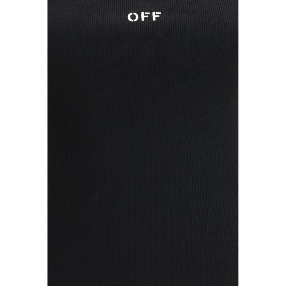 Off-White Black Cotton Sleeveless T-Shirt - IT40 | M