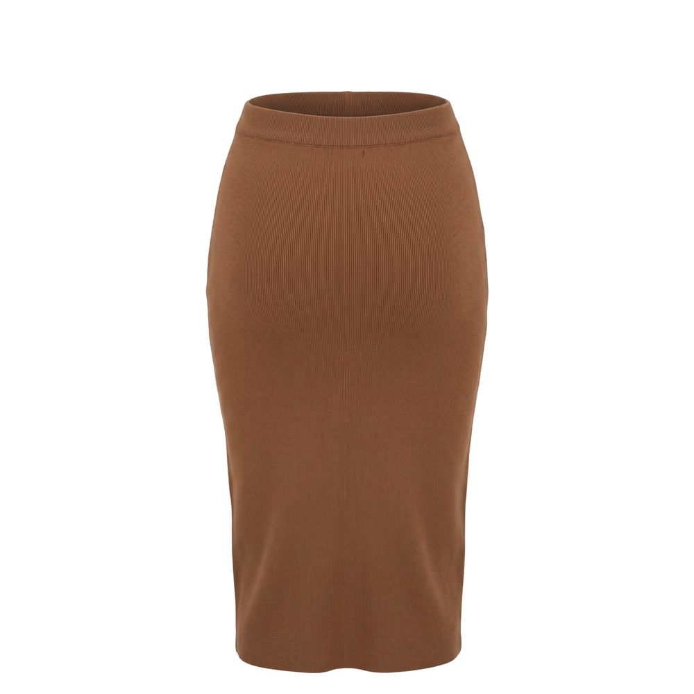 Malo Beige Cotton Women's Skirt IT38 | XS, IT40 | S, IT42 | M, IT44 | L