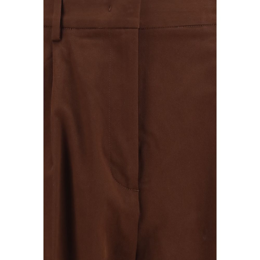 Fabiana Filippi Brown Cotton Casual Pants IT40 | M, IT42 | L, IT44 | L, IT46 | XL